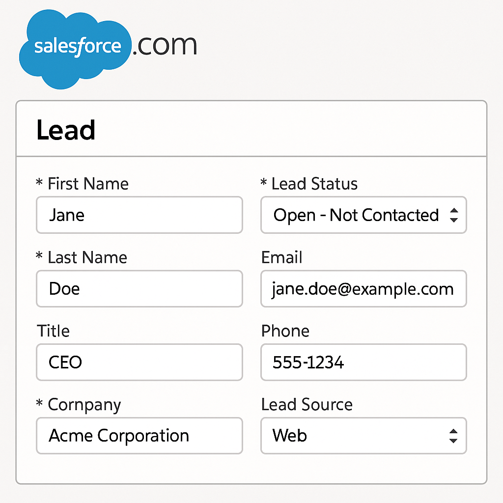 salesforcecom fields being populated automatically
